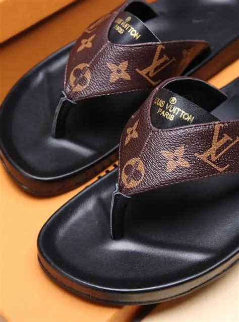 louis vuitton flip flops mens replica|louis vuitton open toe slippers.